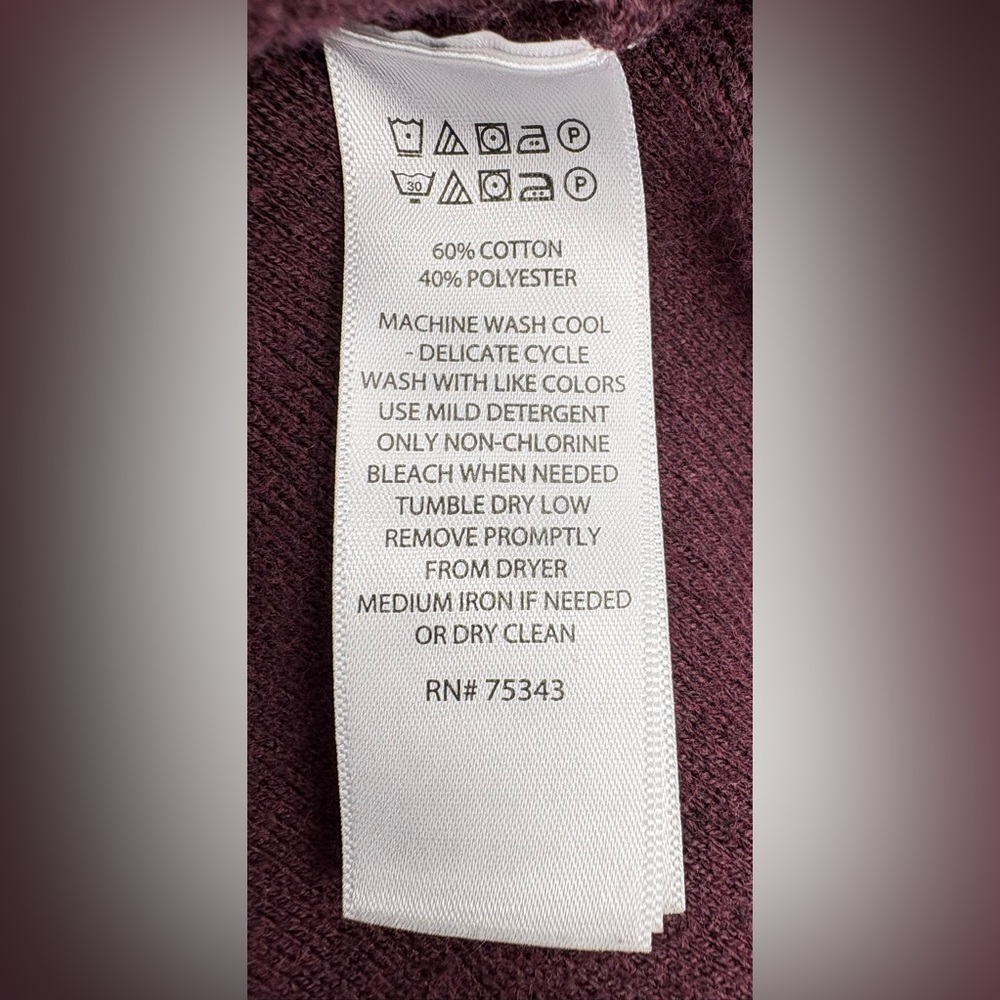 Tahari Maroon Half-Zip Pullover - image 9